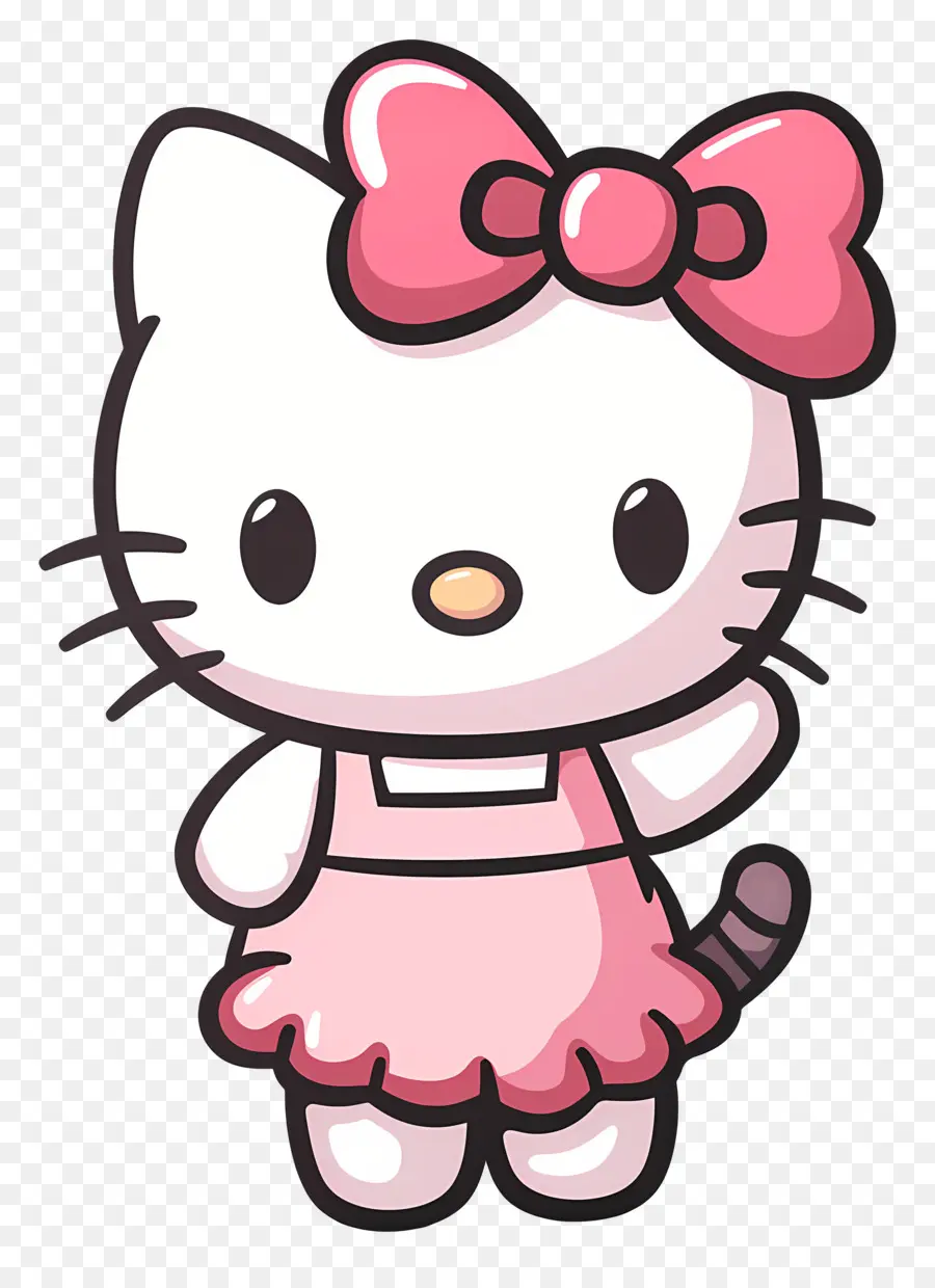 Hello Kitty，Cartoon Rosa Kitty PNG
