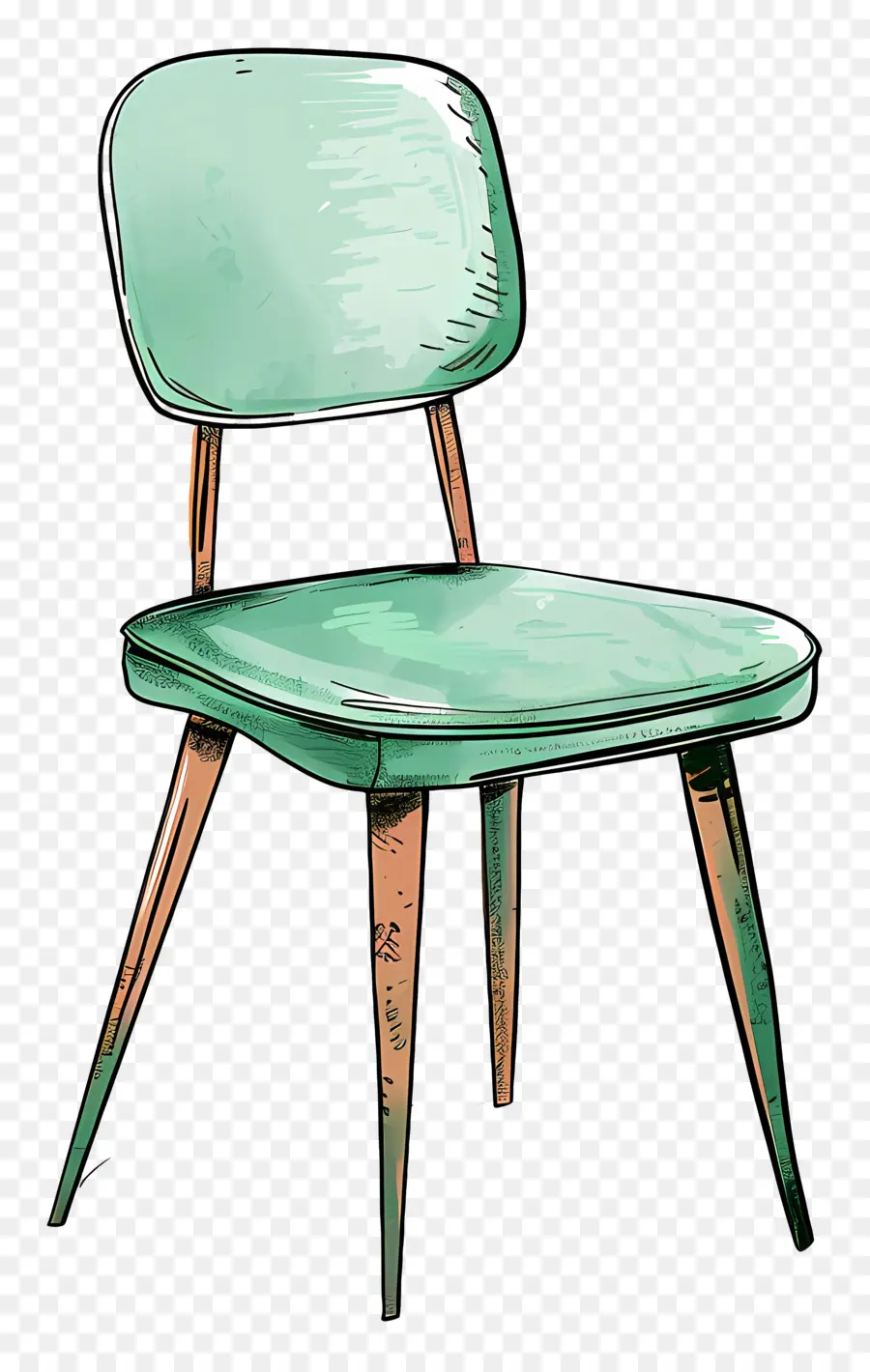 Cadeiras Verdes，Cadeira De Madeira PNG
