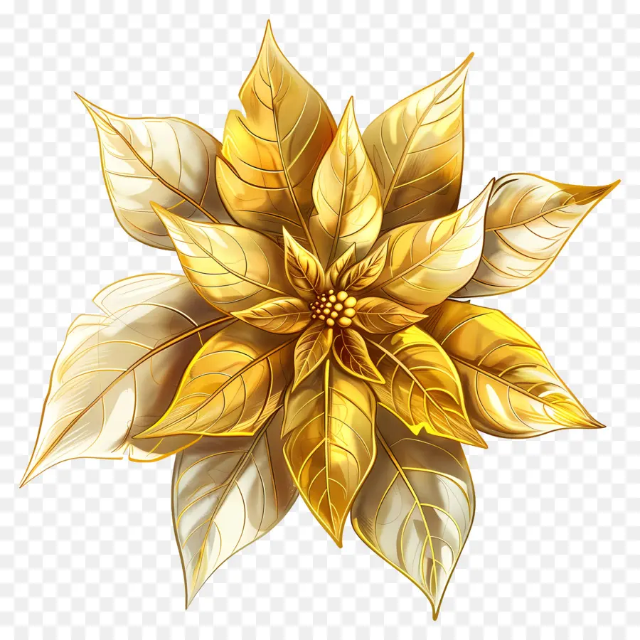Poinsettia，Flor Do Ouro PNG