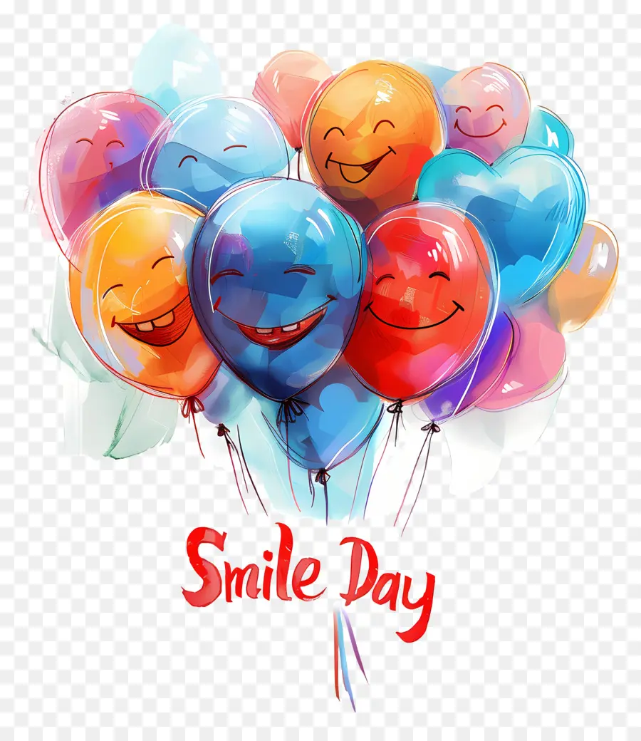 Dia Do Sorriso，Balões PNG