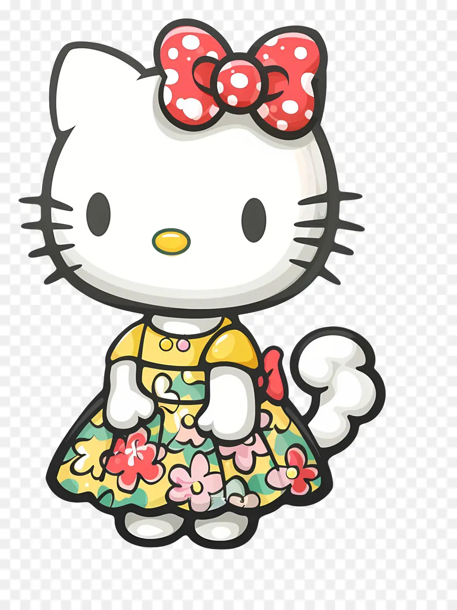 Hello Kitty，Caráter De Desenho Animado Fofo PNG