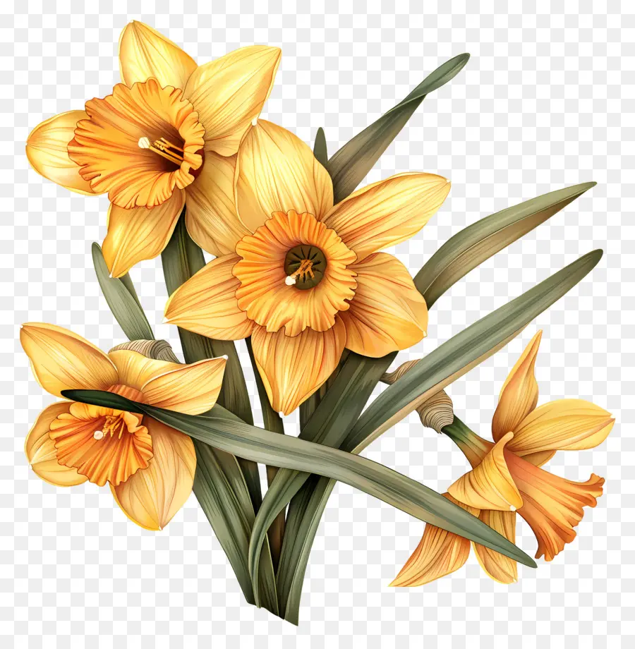 Flores De Narcisos，Narcisos PNG