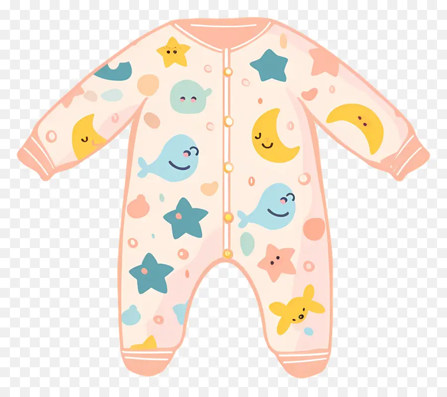 Pijama Bebê，Sleepsuit Bebê PNG