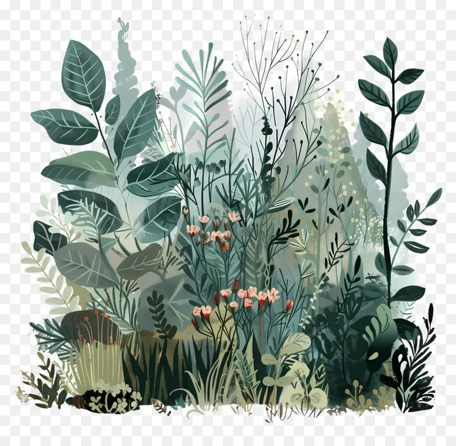 Vegetação Florestal，Floresta Ilustração PNG