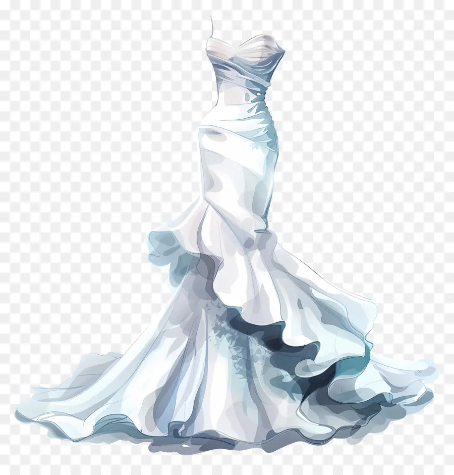 Vestido De Noiva De Sereia，Vestido De Noiva PNG