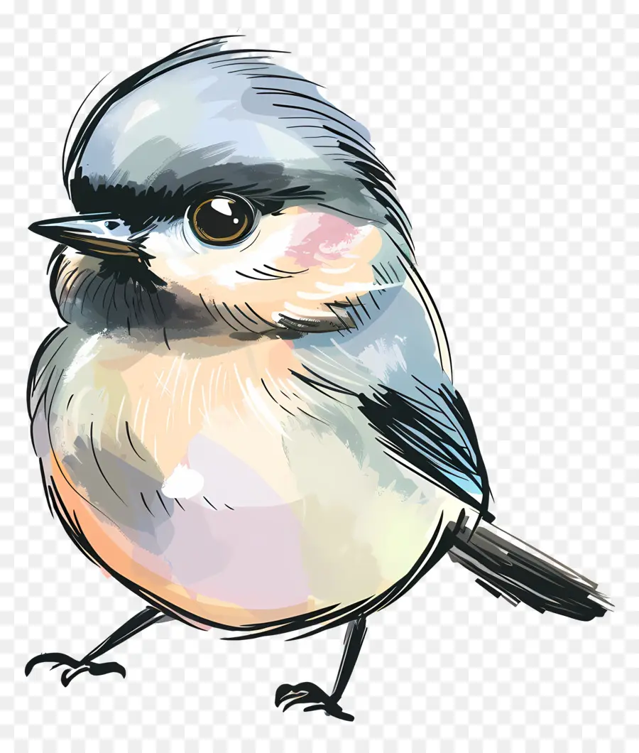 Chickadee，Pequeno Pássaro PNG