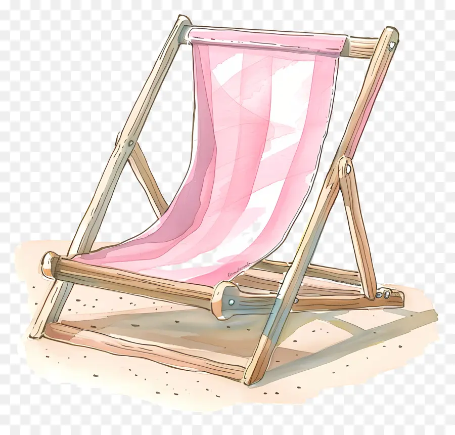 Cadeira De Praia，Cadeira Dobrável De Madeira PNG