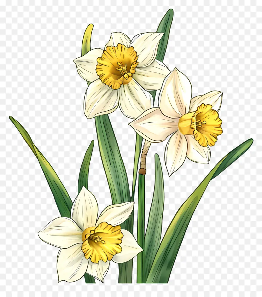 Flores De Narcisos，Narcisos PNG