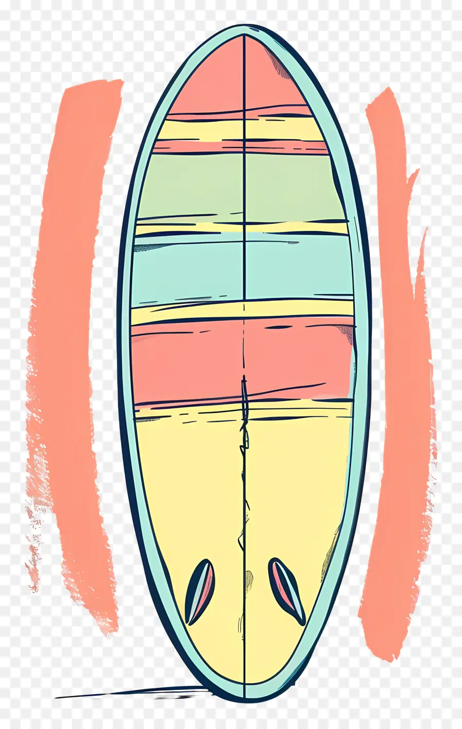 Prancha De Surf，Pintado PNG