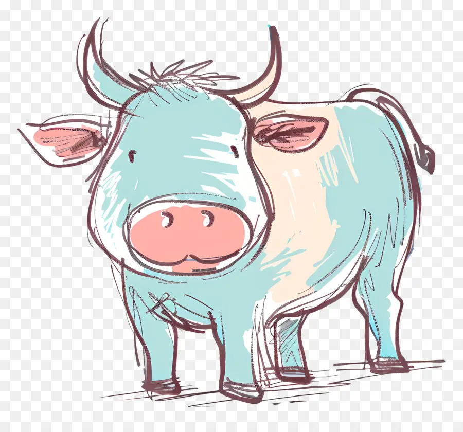 Bull，Cartoon Cow PNG