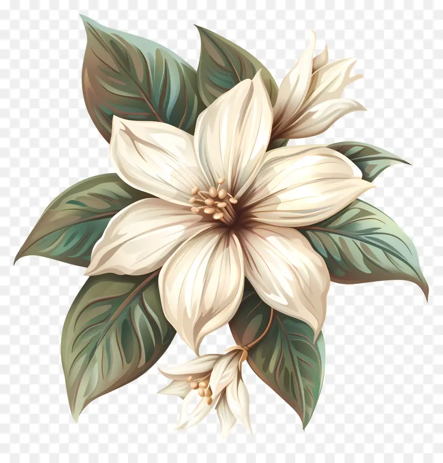 Flor De Estômagos，Flor Branca PNG