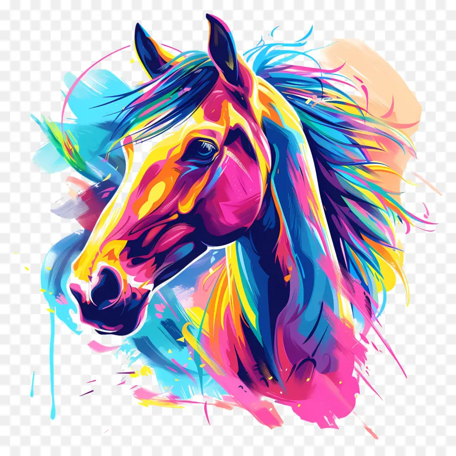 Cavalo，Cavalo De Pintura PNG