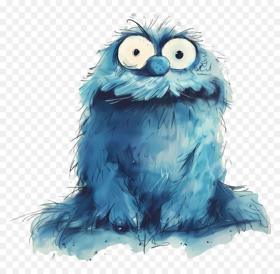 Cookie Monster，Monstro Bonito PNG
