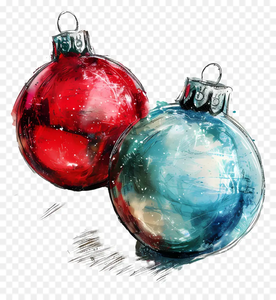 Bolas De Natal，Ornamentos PNG