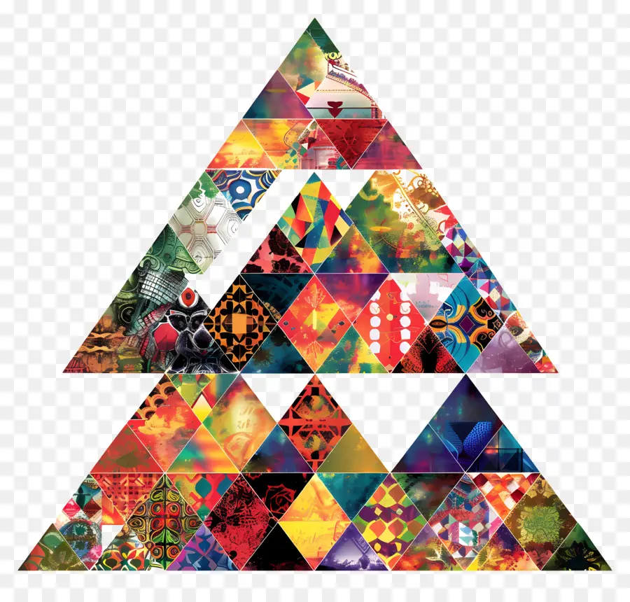 Forma De Triângulo，Triângulo Colorido PNG