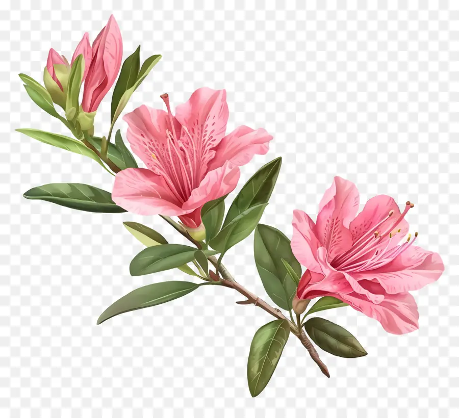 Flor Azalea，Flores De Rododendro PNG