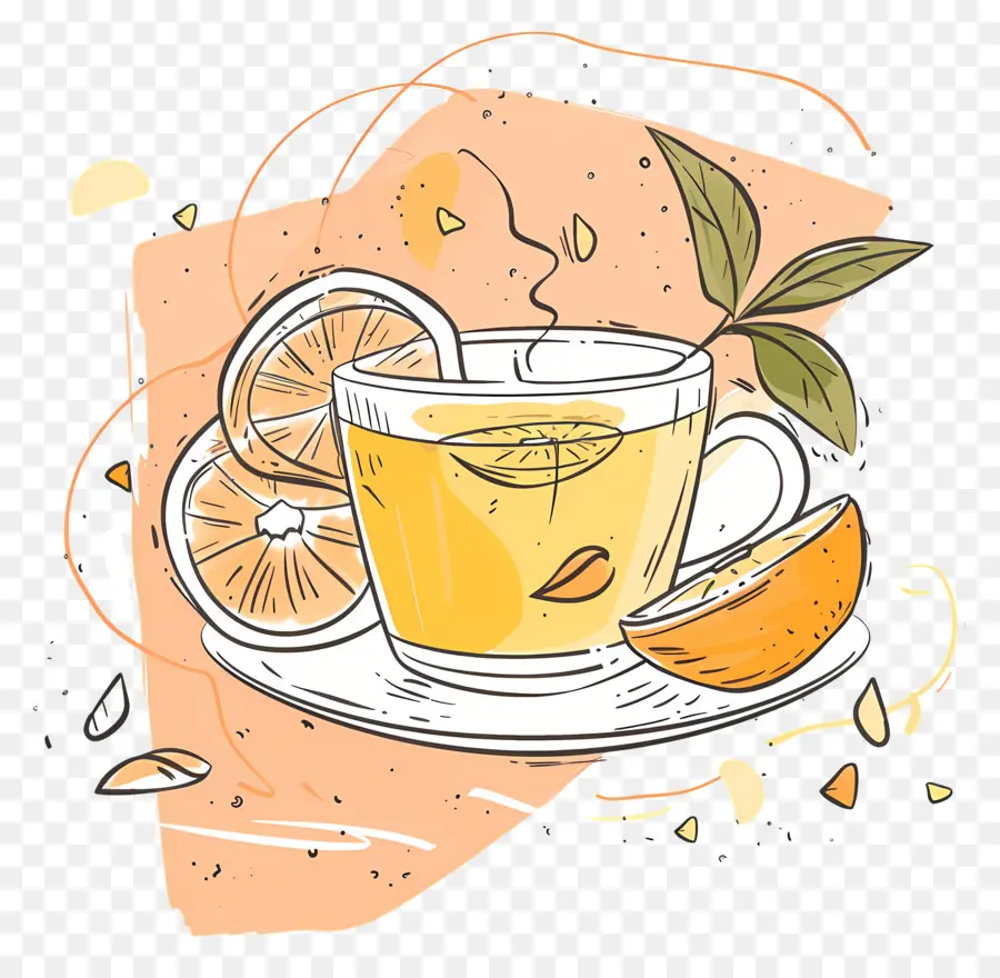 Chá De Limão，Chá De Laranja PNG