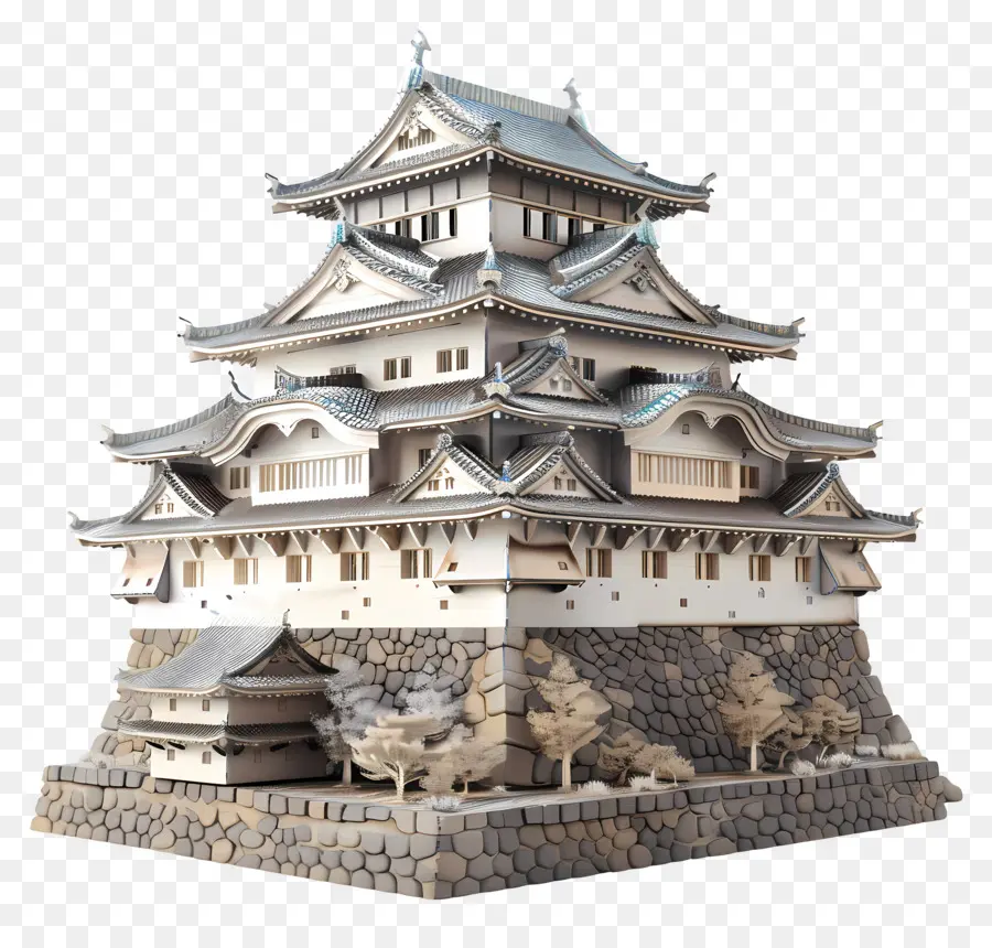 Castelo De Himeji，Castelo Japonês PNG