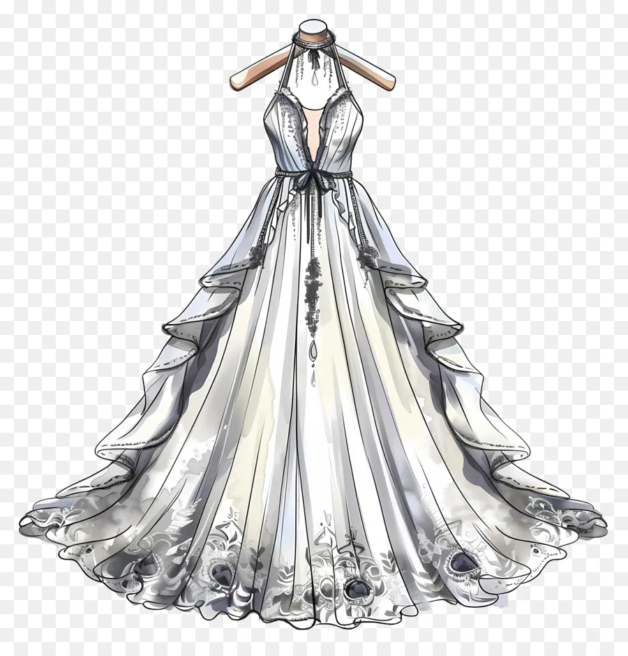 Vestido De Noiva Boho，Vestido De Noiva PNG