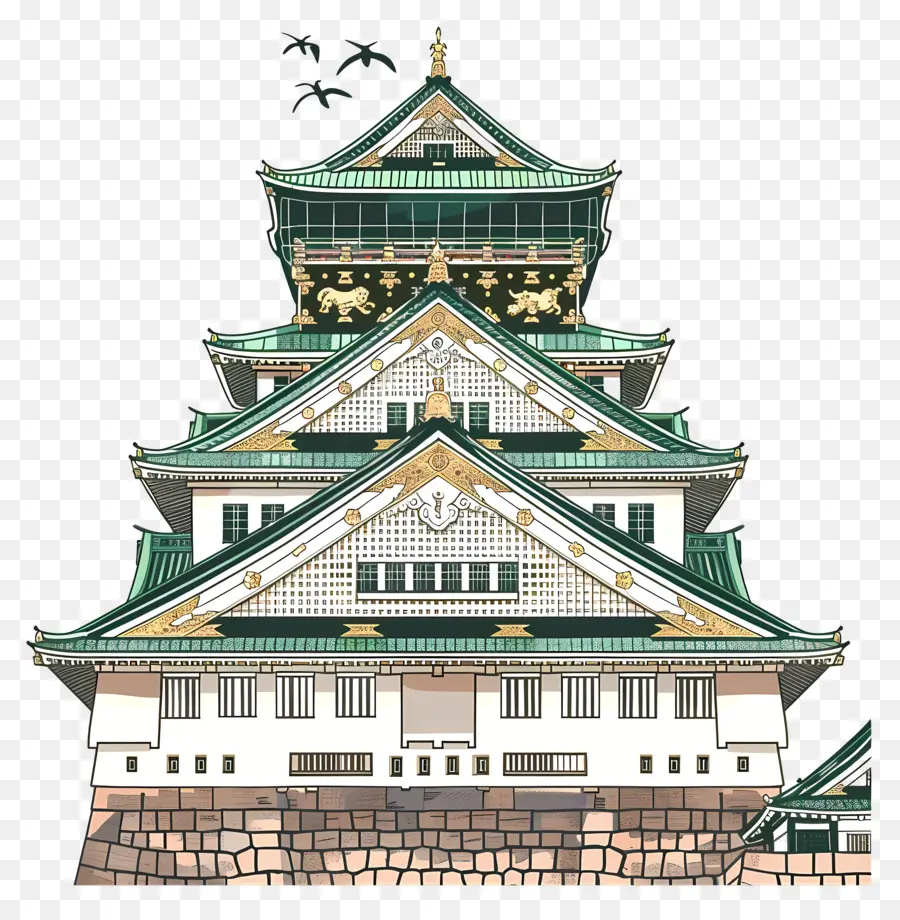 Castelo De Osaka，Castelo PNG