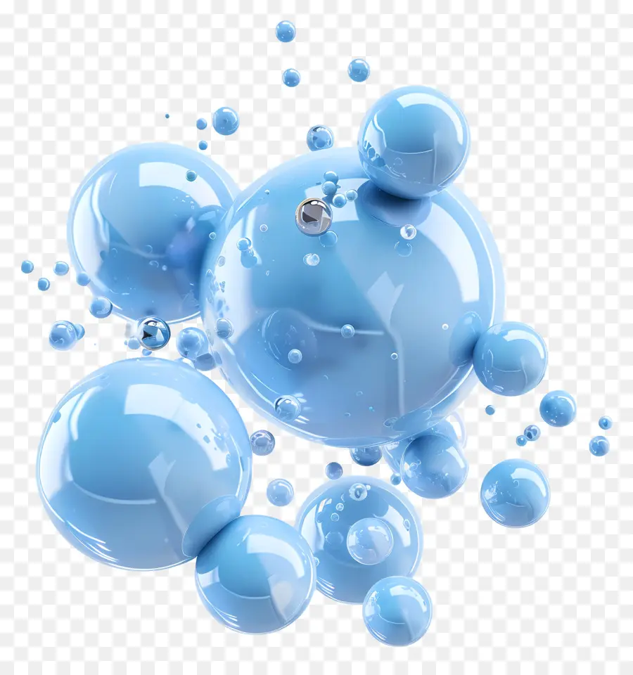 Bolhas Azuis，Esfera Azul PNG