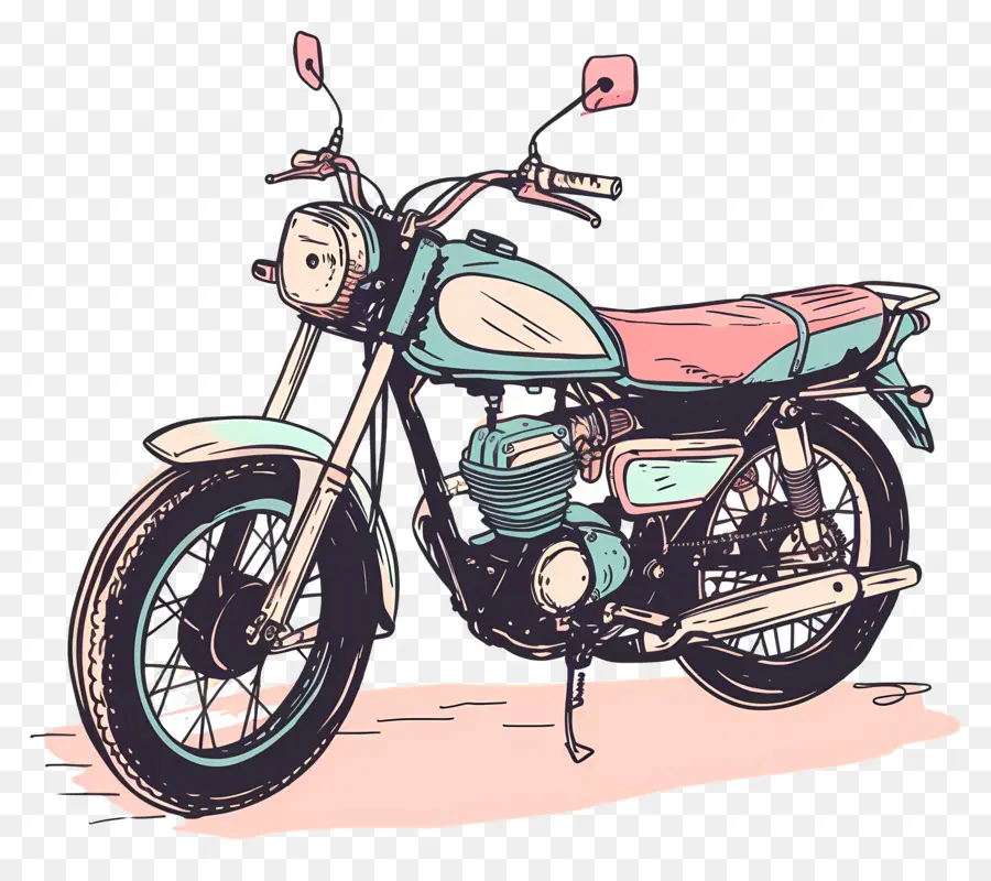 Moto，Vintage Motocicleta PNG