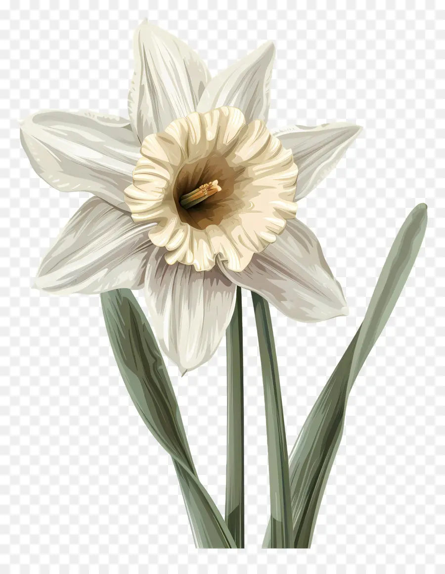 Narciso Branco，Flor Branca PNG