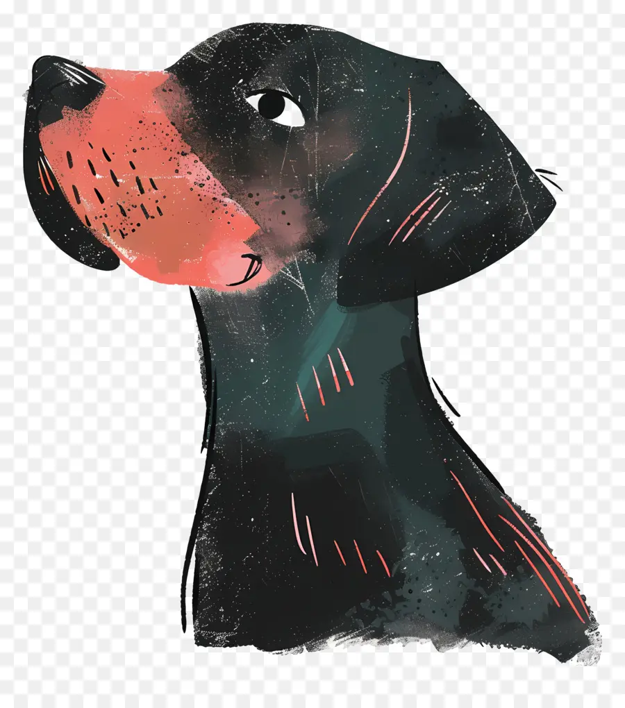 Cão Preto，Cão Dos Desenhos Animados PNG
