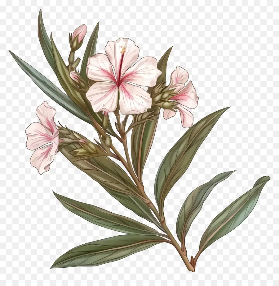 Oleander，Flor Rosa PNG