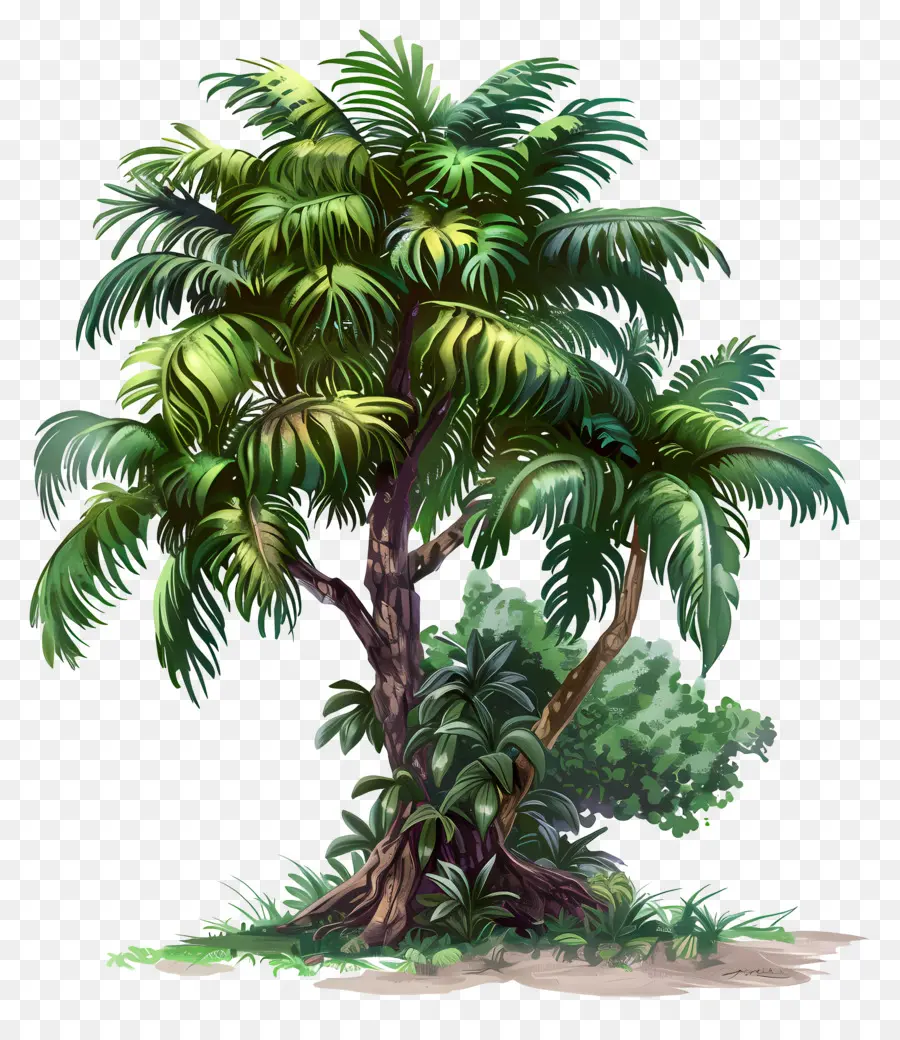 Na árvore Da Selva，Palmeira PNG