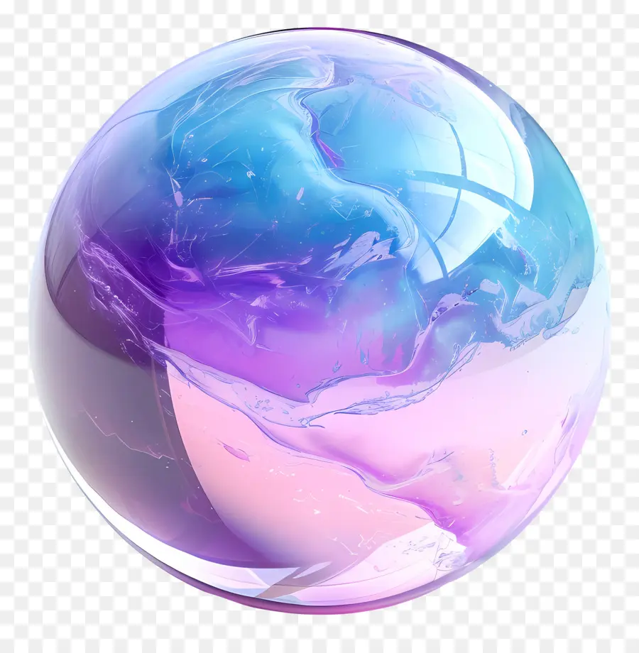 Esfera Mágica，Esfera De Mármore Rosa PNG