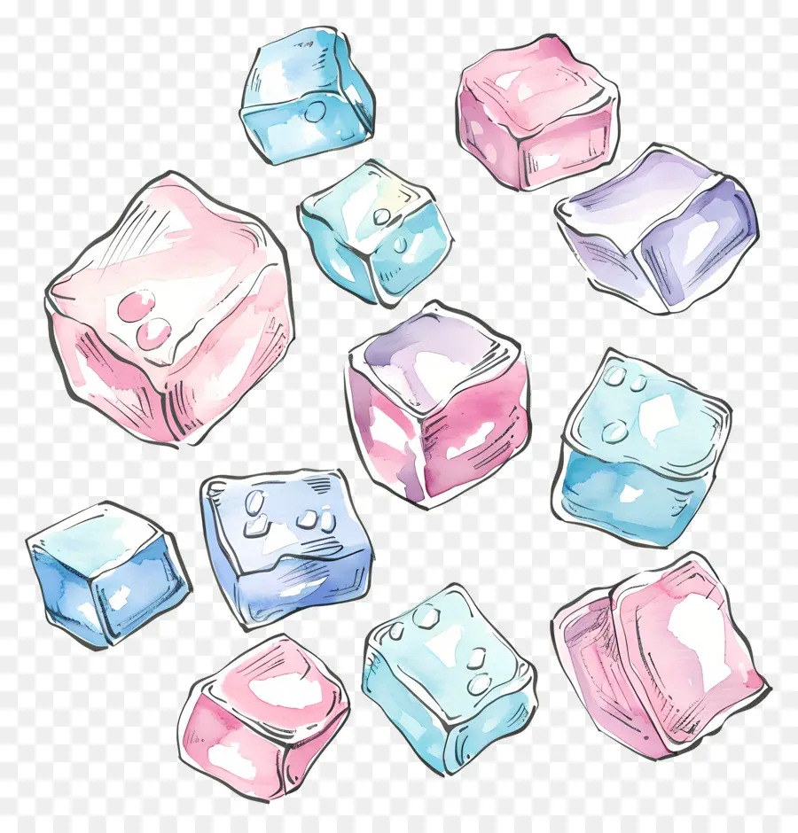 Cubos De Gelo，Plástico PNG