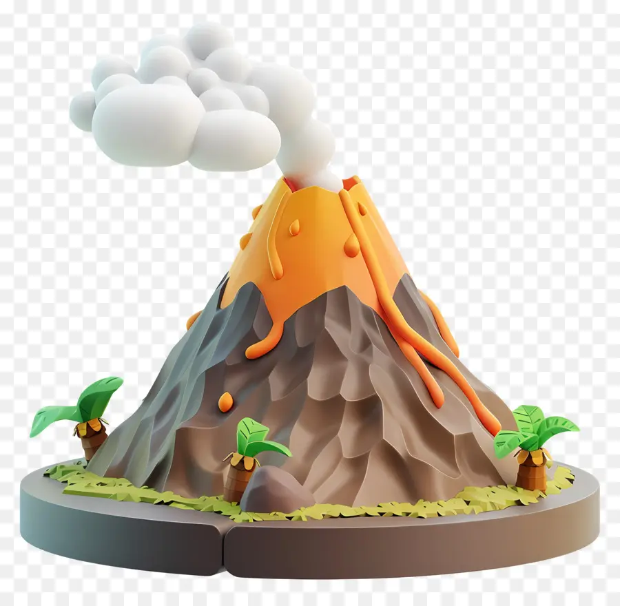 Vulcão，Fumaça PNG