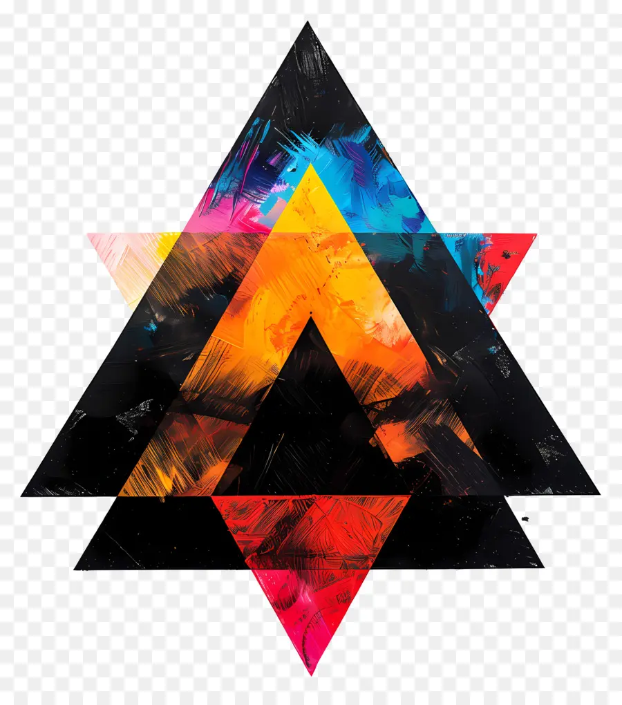 Triângulo Preto，Geométricas PNG