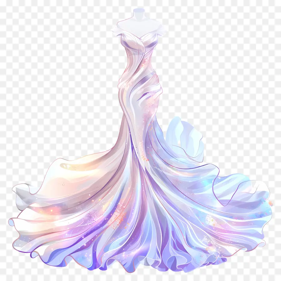 Vestido De Noiva De Sereia，Vestido De Noiva Em Aquarela PNG
