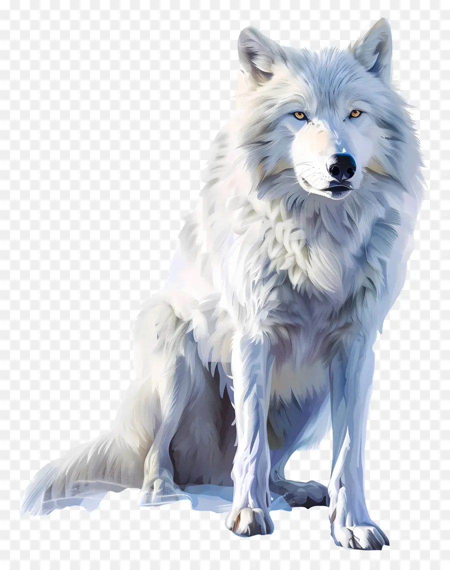 Lobo Branco，Uivando PNG