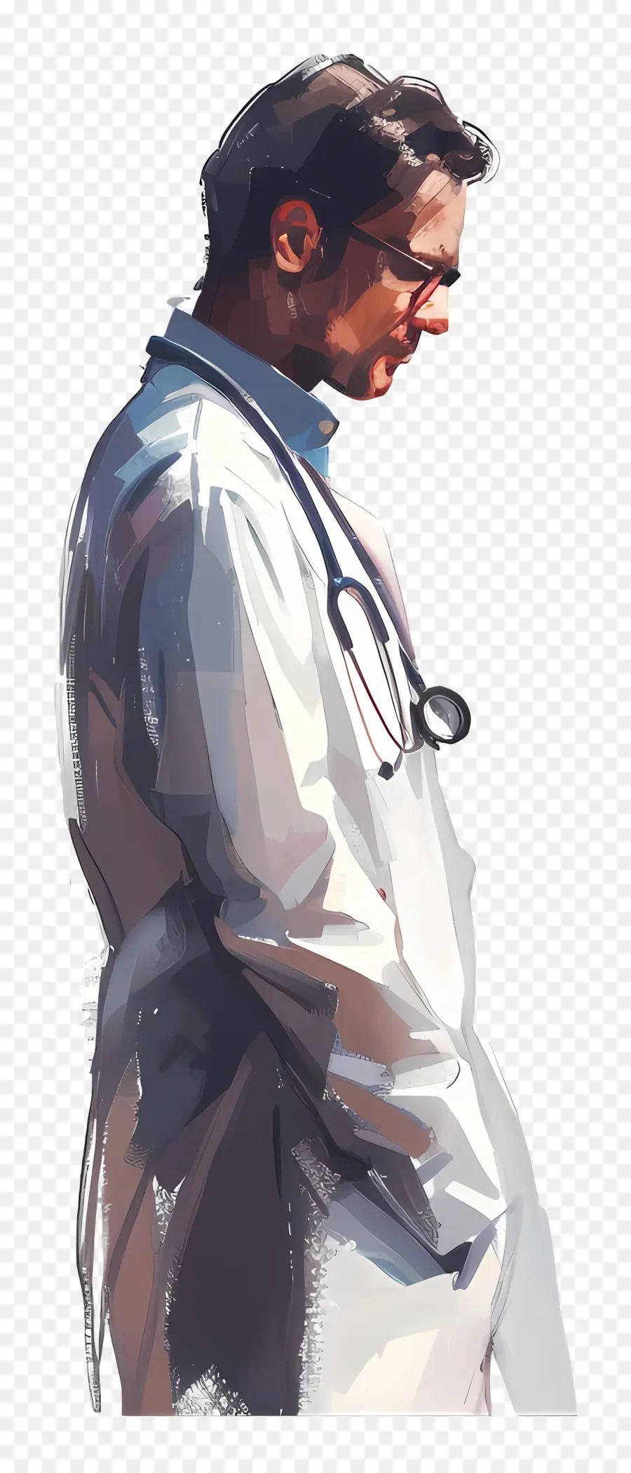 Doctor，Casaco Branco PNG