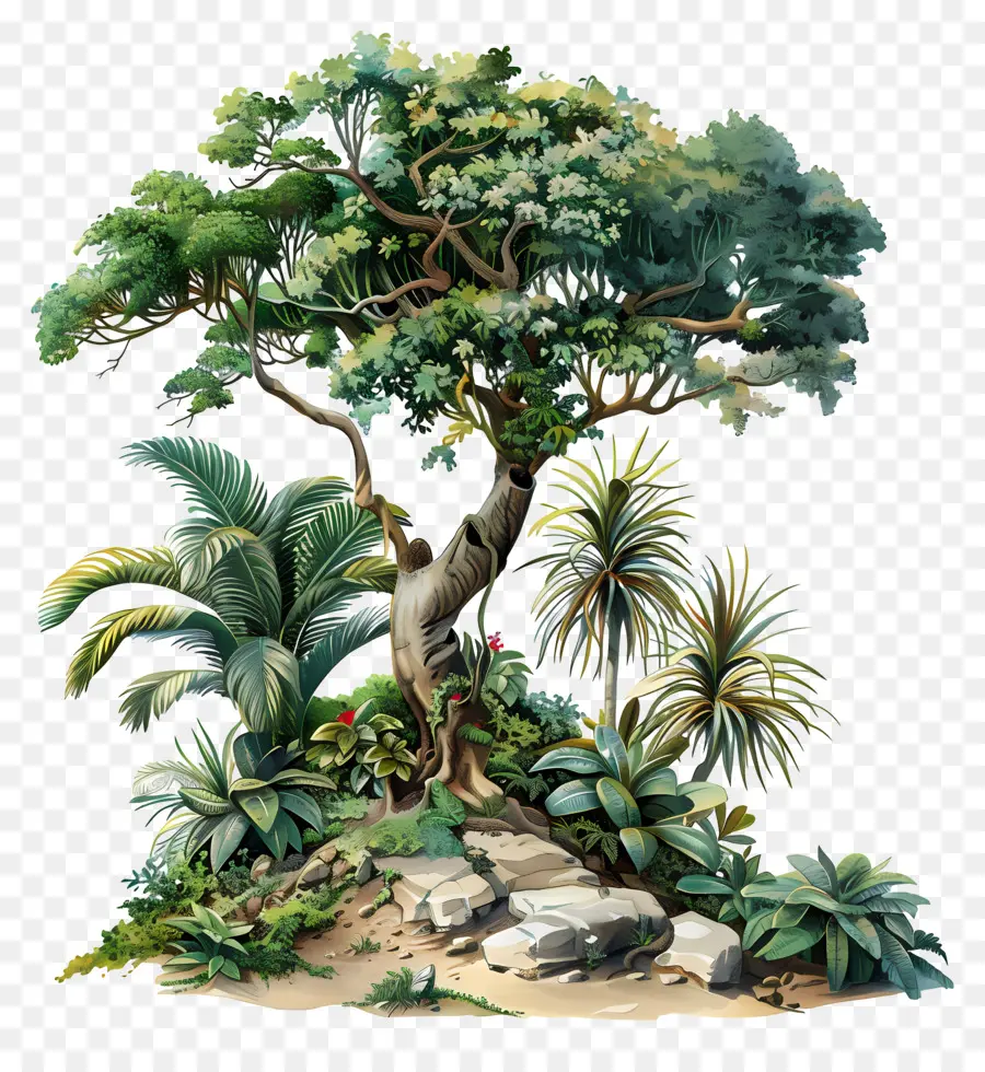Árvore Da Floresta Tropical，Floresta Tropical PNG