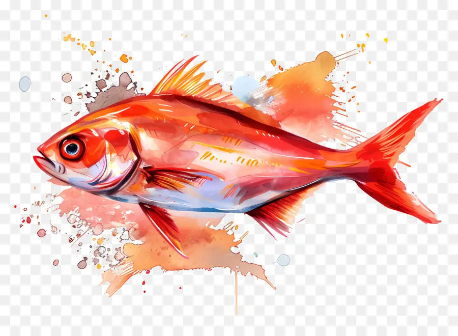 Carne De Peixe，Peixe Vermelho PNG