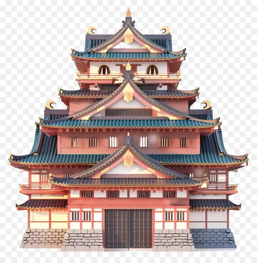 Nij Castelo，Arquitetura Chinesa Tradicional PNG