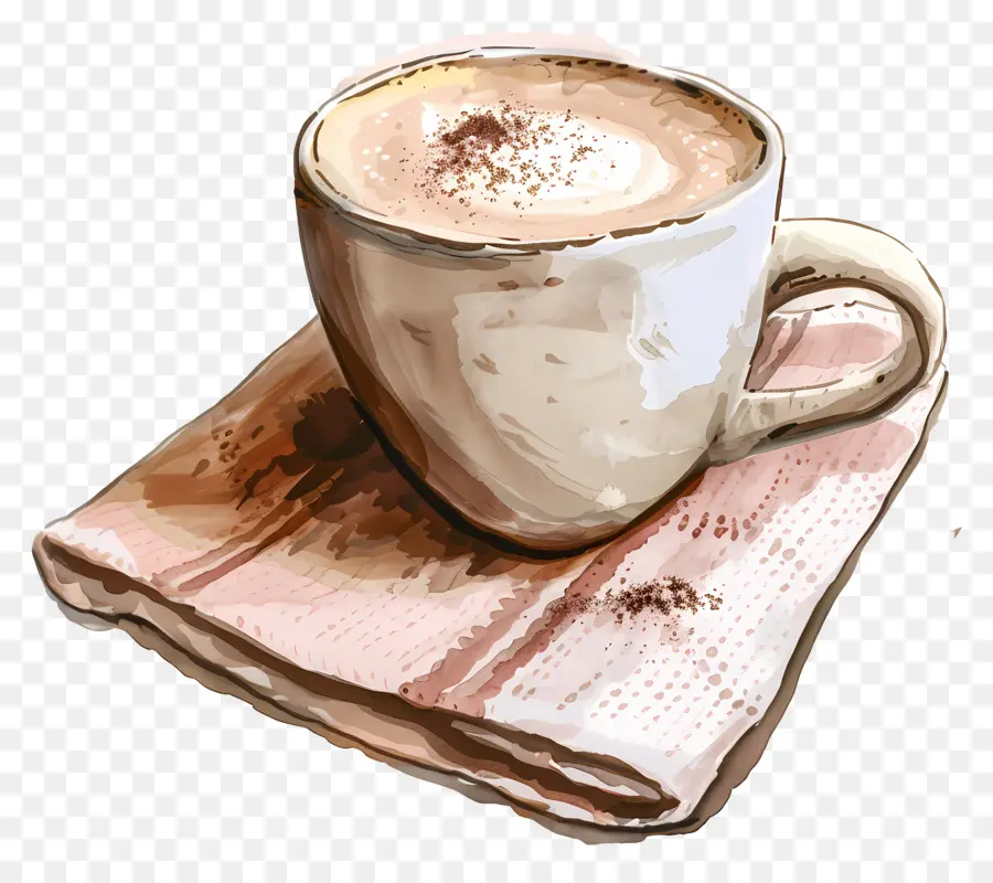Cappuccino，Chocolate Quente PNG
