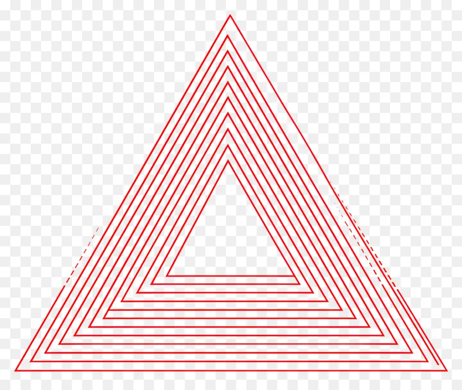 Contorno Do Triângulo，Triângulo Vermelho PNG