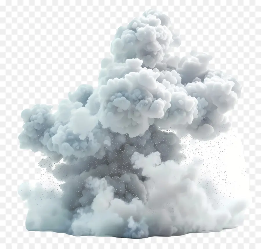Pó De Nuvem，Fumaça PNG