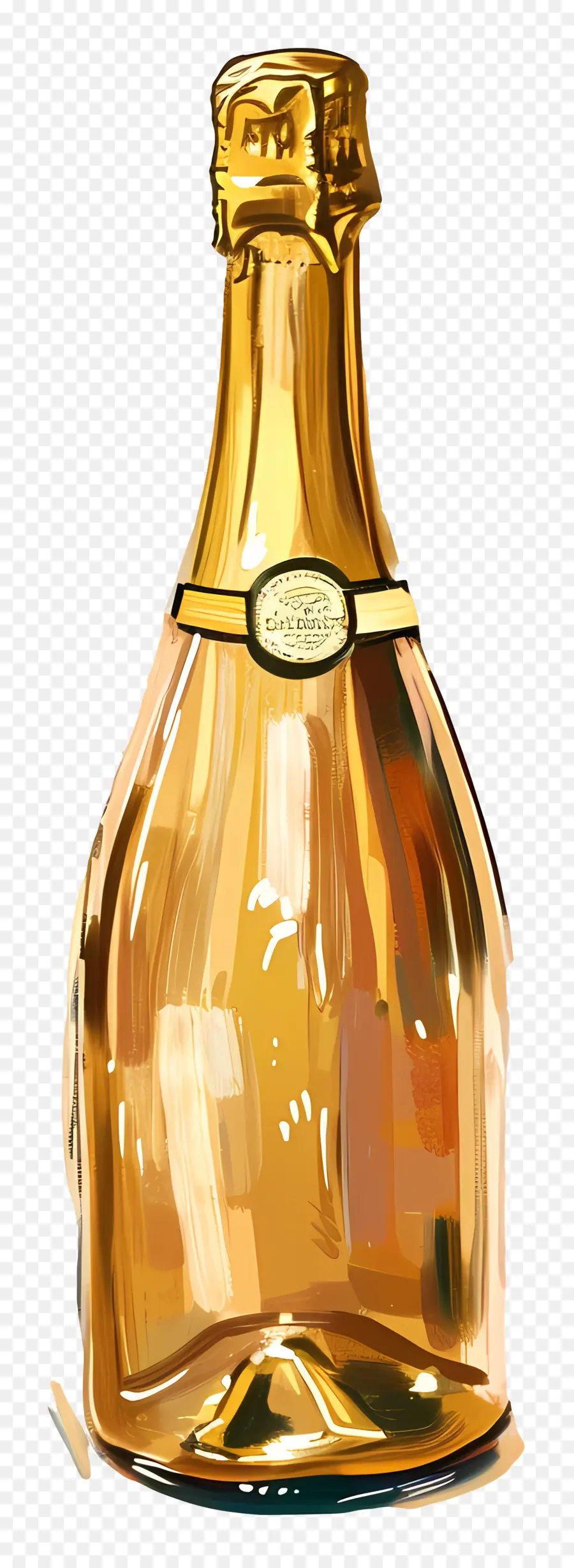 Garrafa De Champanhe De Ouro，Frasco De Perfume PNG