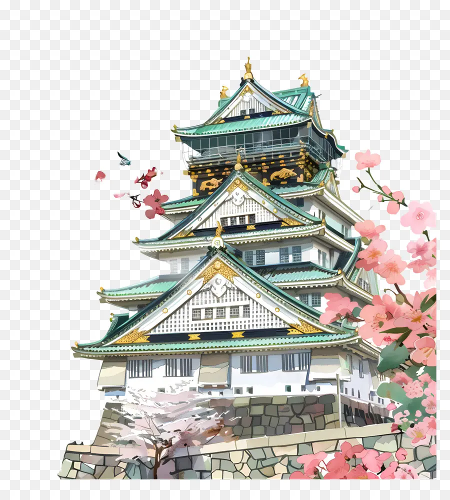 Castelo De Osaka，Castelo PNG
