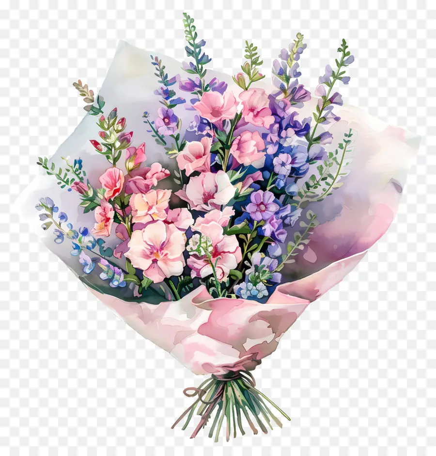 Bouquet Snapdragon，Flores Cor De Rosa PNG