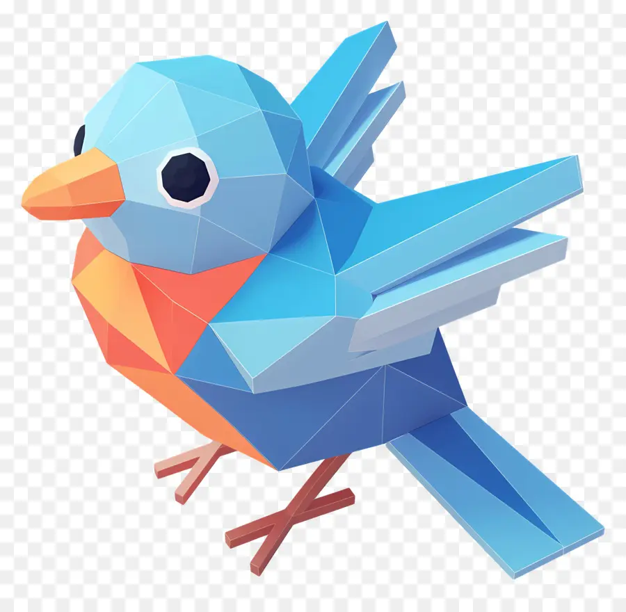 Pássaro De Flappy Animado，Pássaro Azul PNG