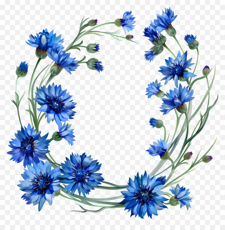 Flores De Milho Azuis，Flores Azuis PNG