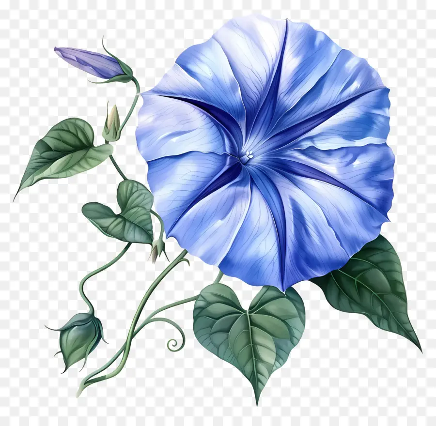 Flor Da Corriola，Flor Da Glória Da Manhã Azul PNG