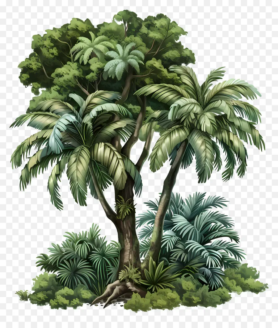 Árvore Da Floresta Tropical Tropical，Tropical PNG